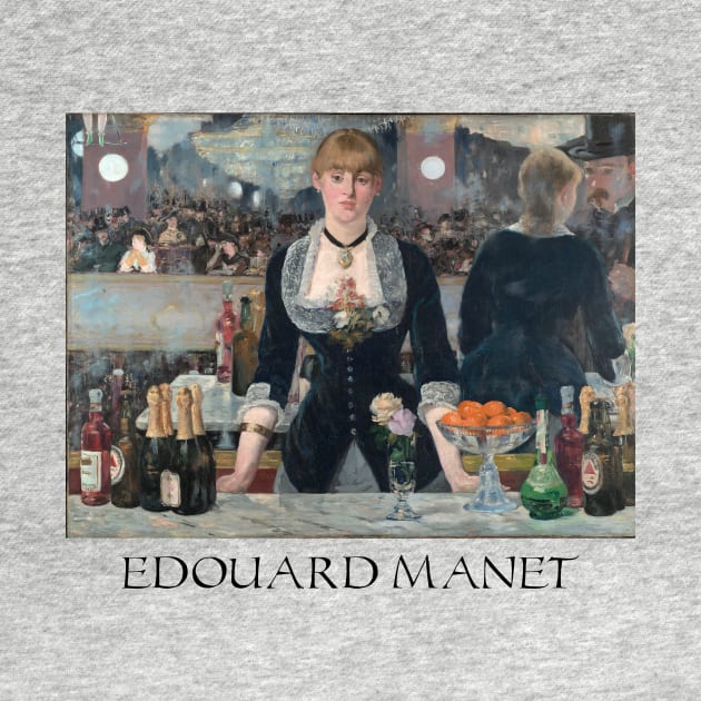 Edouard Manet- A Bar at the Folies- Bergere by SybaDesign